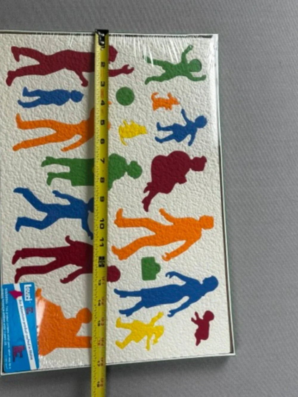 Vtg Lauri Familiar People 2250 Crepe Foam Puzzle Kids Multicolor Silhouettes USA